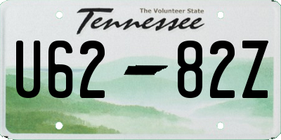 TN license plate U6282Z