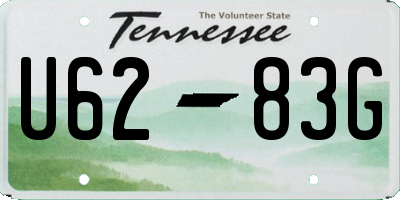 TN license plate U6283G