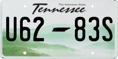 TN license plate U6283S