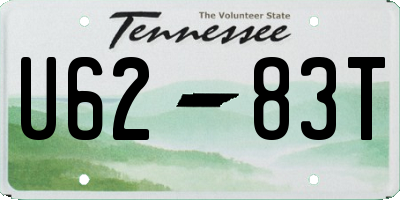 TN license plate U6283T