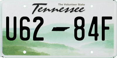 TN license plate U6284F