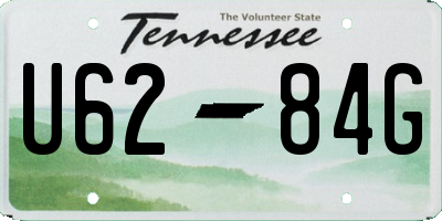TN license plate U6284G