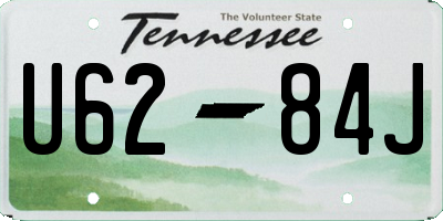 TN license plate U6284J