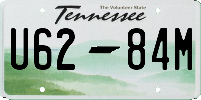 TN license plate U6284M