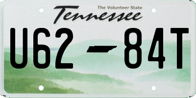 TN license plate U6284T