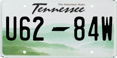 TN license plate U6284W
