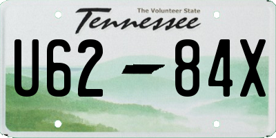 TN license plate U6284X