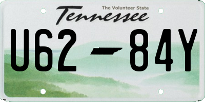 TN license plate U6284Y