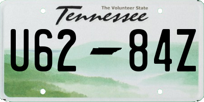 TN license plate U6284Z
