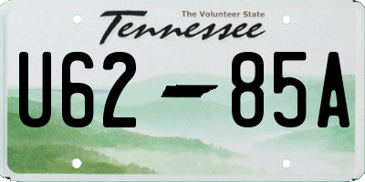 TN license plate U6285A