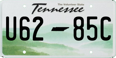 TN license plate U6285C