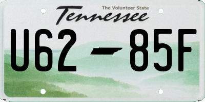 TN license plate U6285F
