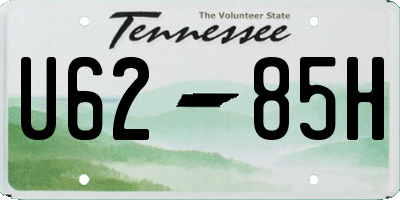 TN license plate U6285H