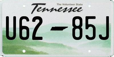 TN license plate U6285J