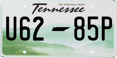 TN license plate U6285P