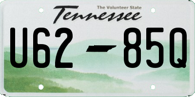 TN license plate U6285Q
