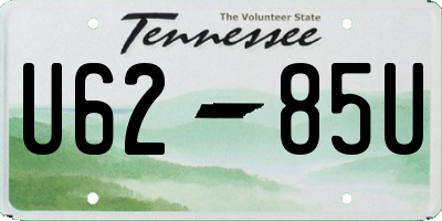 TN license plate U6285U
