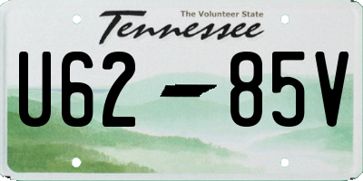 TN license plate U6285V
