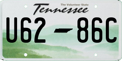 TN license plate U6286C