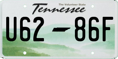 TN license plate U6286F