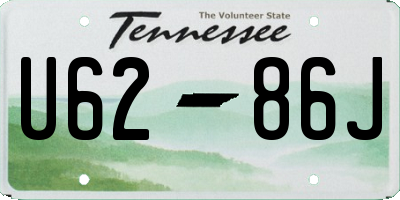 TN license plate U6286J