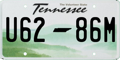 TN license plate U6286M