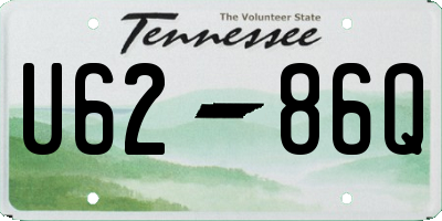 TN license plate U6286Q