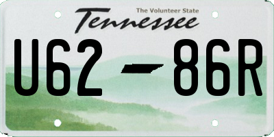 TN license plate U6286R