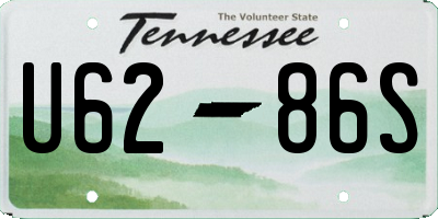TN license plate U6286S