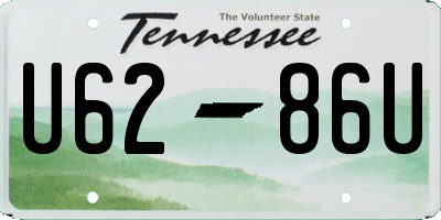 TN license plate U6286U