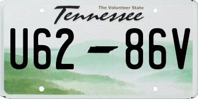 TN license plate U6286V