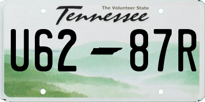 TN license plate U6287R