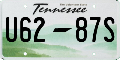 TN license plate U6287S
