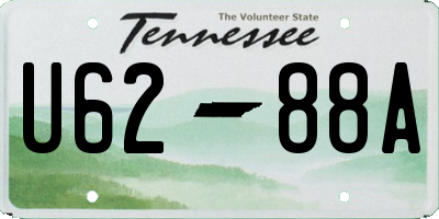 TN license plate U6288A
