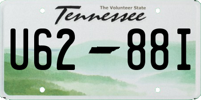 TN license plate U6288I
