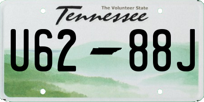 TN license plate U6288J