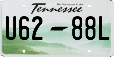 TN license plate U6288L