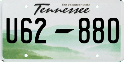 TN license plate U6288O