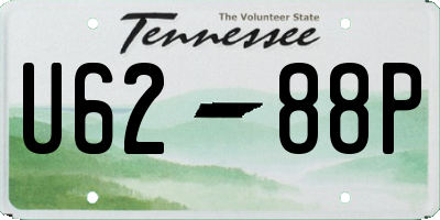 TN license plate U6288P