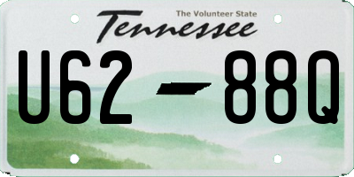TN license plate U6288Q