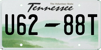 TN license plate U6288T