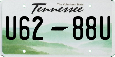 TN license plate U6288U