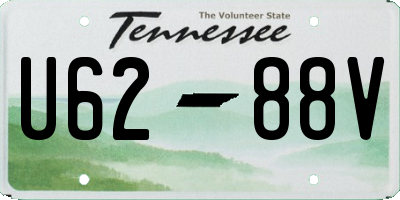 TN license plate U6288V