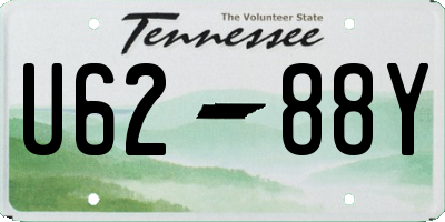 TN license plate U6288Y