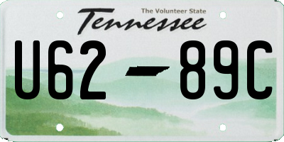 TN license plate U6289C