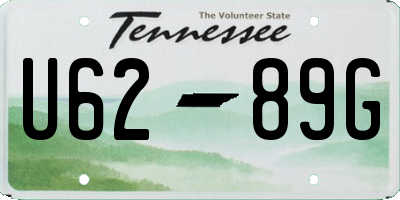 TN license plate U6289G