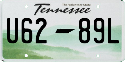 TN license plate U6289L