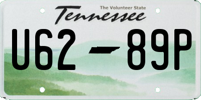 TN license plate U6289P