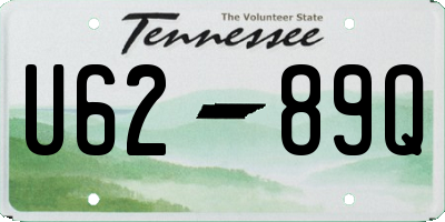 TN license plate U6289Q