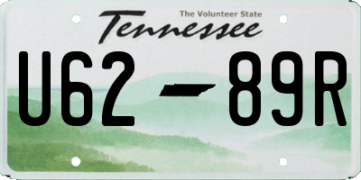 TN license plate U6289R
